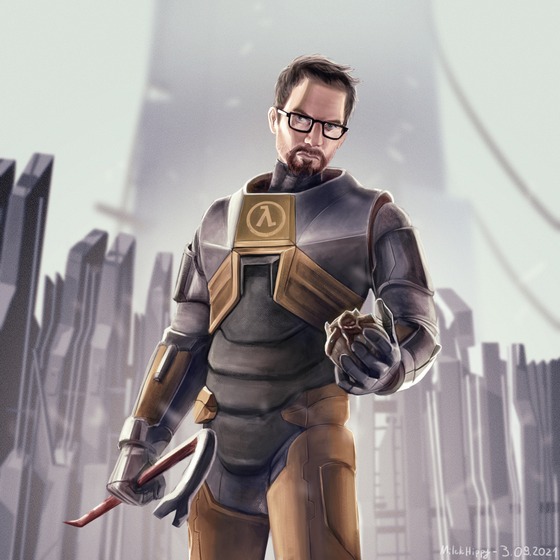 Gordon Freeman

I based it on one of his artworks and citadel concept art.