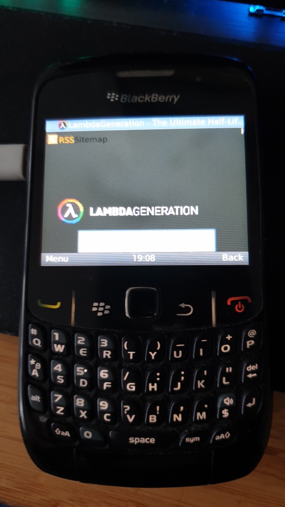  #LambdaGenerationOnMy blackberry curve
Site barely loads cuz it's very old and outdated WebKit lol