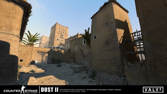 This cancelled Source 2 remake of Counter-Strike's de_dust2 is absolutely beautiful and inspiring, these are only 4 of the several images shown but they still speak for itself. I hope that if there's ever a CSGO Source 2 port or a successor/sequel to CSGO in Source 2 they revisit this. (Will link where I got these images from in the comments)