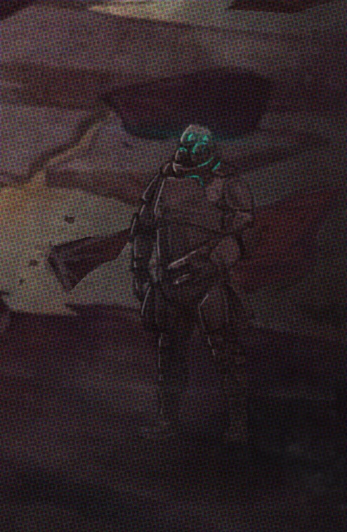 "Xen Patrol"

I paint over a cinematic screenshot of Dishonored for fun, as i imagined some Combine soldiers patroling on some Xen rocks.