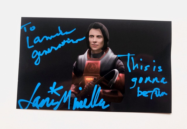We're honored to have received a signed autograph from the one and only @LaniMinella! 

Thank you SO much! 🥰

"This is gonna be fun" - Colette Green