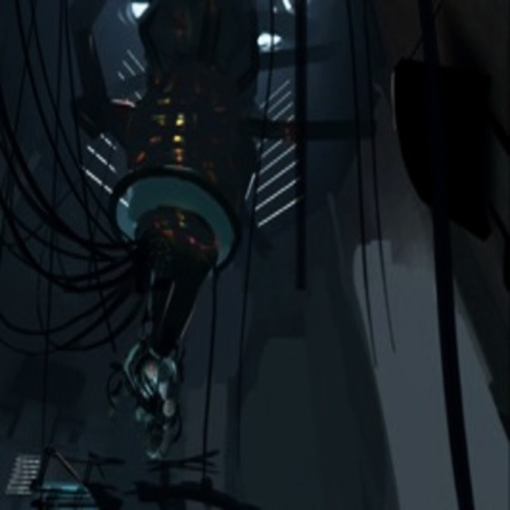 Portal 2 concept art of the Genetic Lifeform and Disk Operating System