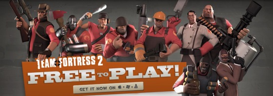 why are scout heavy and spy looking at engi on the TF2.com banner image?