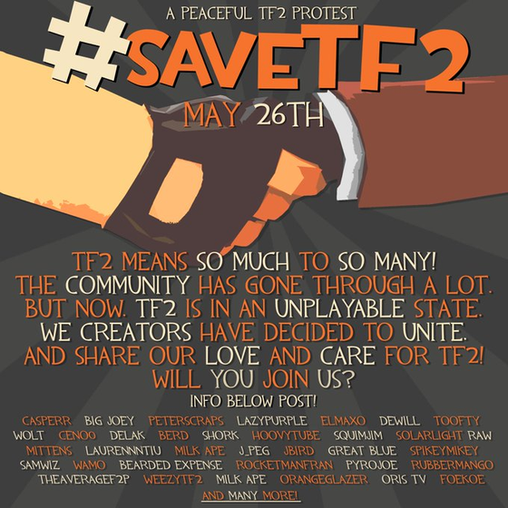 Let's save TF2 on the May 26th!