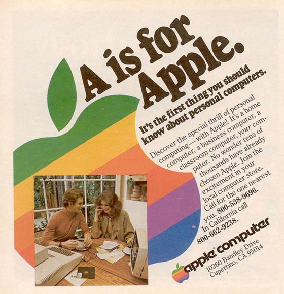 70s Aperture poster based on a 1977 ad for Apple.