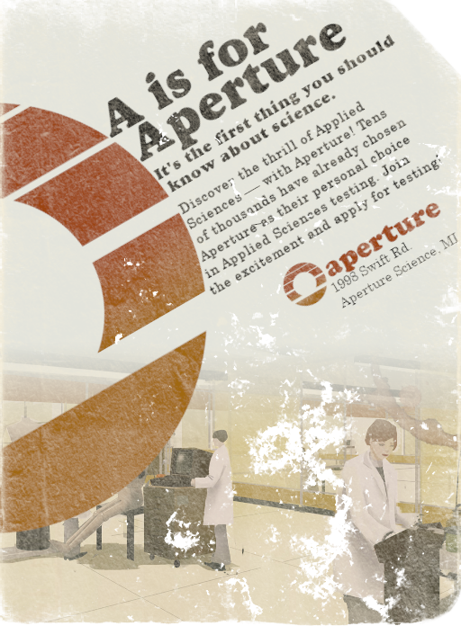 70s Aperture poster based on a 1977 ad for Apple.