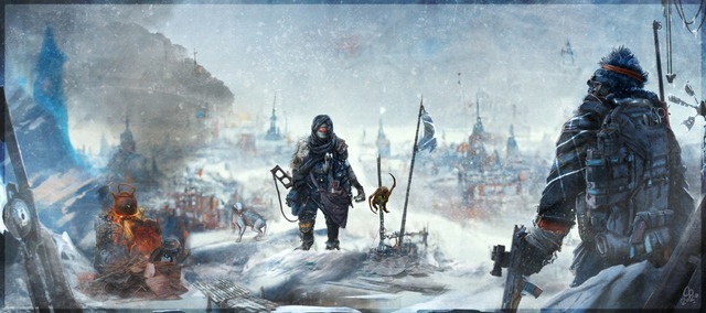 A deserted mining town in the Arctic, is home to a Rebel camp. Hiding from the Combine forces in the frozen desert. A Vortigaunt sniper and his Skitch pet watch the comings and goings above the ruins...