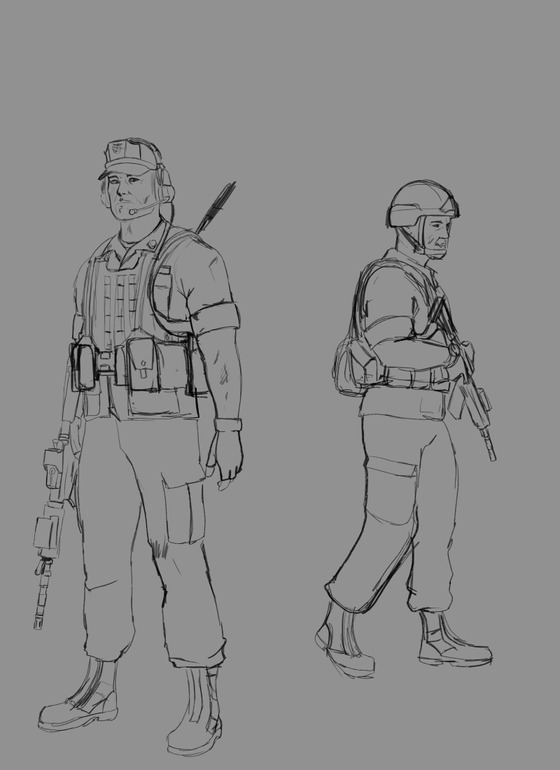 some WIP of the improved HECU, rocking the SPEARS kit for US special forces that debuted the late 90s early 2000s 