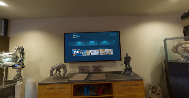 Nobody can stop me into turning my steamVR home to the VALVe Headquarters! (yes the big screen tv works)