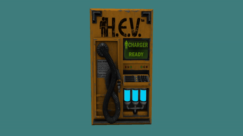 So 1 year ago, I once said to myself "why not try porting the HEV charger from Black Mesa to GoldSRC" and I did although very badly and since it's exactly 1 year since I did that, I decided to port it again and even with proper animations. I would like to thank all of you for supporting my work I guess lol and being here on Lambdagen. Anyways for now, have a good day!