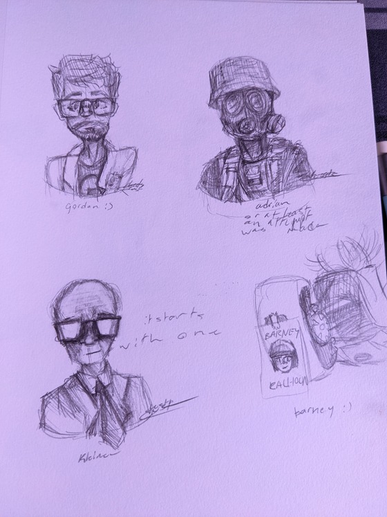 TA DA! some half life sketches from a little while back, thought I'd share :)