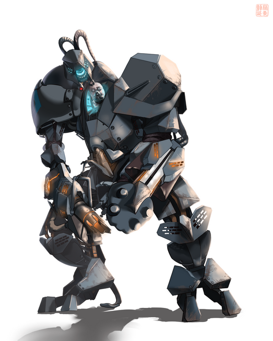 Combine Guard, from half life 2 beta. But reinterpreted in the style of a combine machinary from retail version