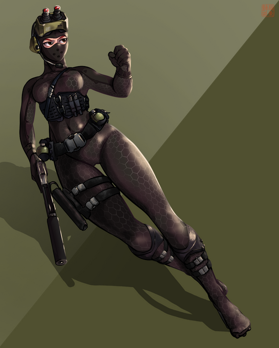 Black Ops female assassin from Half Life 1