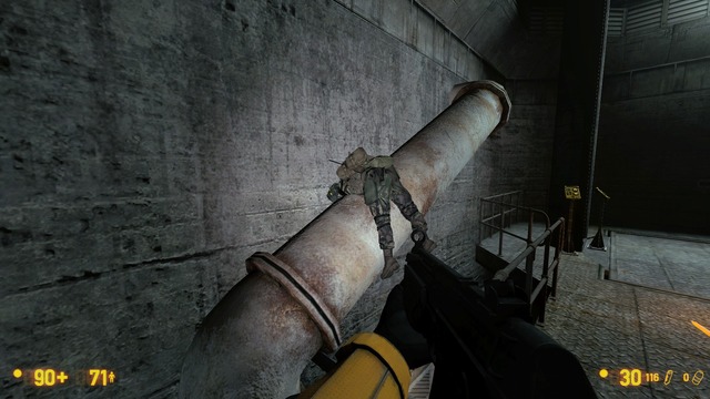Decided to play through Black Mesa today and after killing this solder with a grenade, I just had to take this.