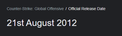 Tomorrow marks the official 10th anniversary of Counter-Strike: Global Offensive