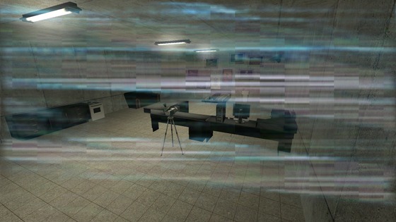 Cam_Footage_06: Subject 07. 
MacManLabs
(Concept for a series of screenshots about a Test Subject in the facility: Mac Man Labs.)