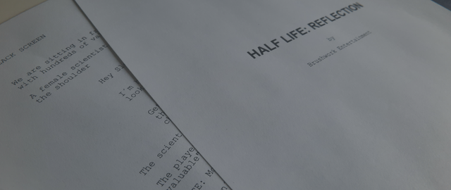 Writing has begun on the first chapter of Half Life: Reflection!