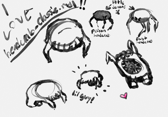art dump! barney, some headcrab doodles and my new pfp, which is me, surrounded by headcrabs (yet acting suspiciously chill around them)
you can tell i like headcrabs, can’t ya?

oh yeah - forgot to add, I won't be posting too much for the next little while, since school starts on Tuesday and I'm taking a lot of classes that'll likely abolish my free time lol