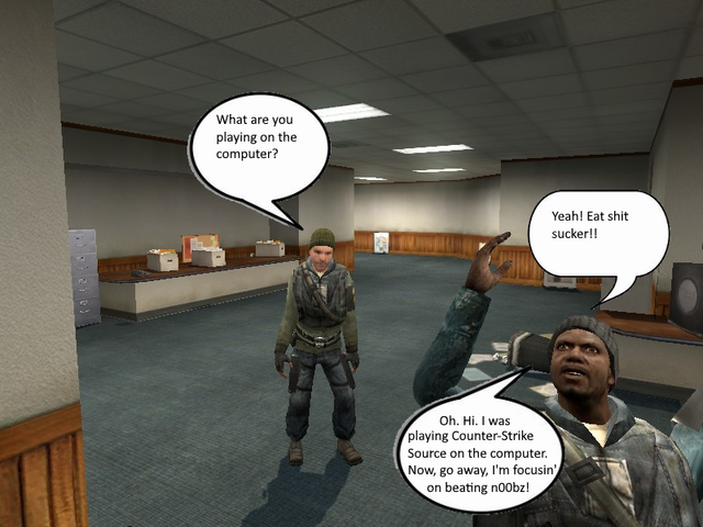 (One hour after the big meeting - everyone's enjoying themselves!)
Office Complexity: A Gmod Comic - Part 2 of ?

Part 1 - https://community.lambdageneration.com/post/uctgdhkb