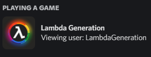 I'm making a Presence for Lambda Generation, wha'd'ya think?