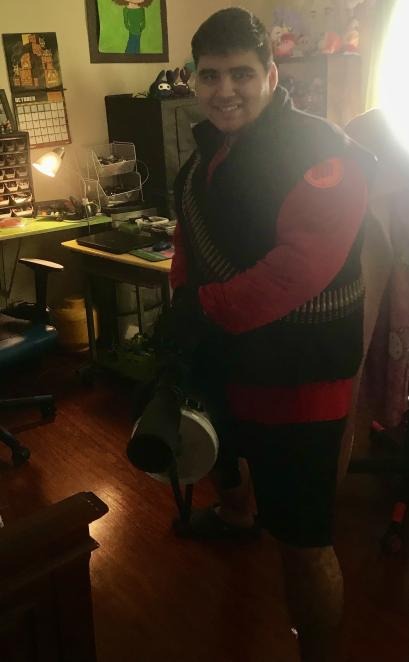 my Heavy costume I did (with the help of my Fam) for a Few Halloweens (again sorry for the photo Quality)