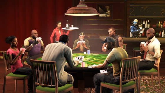 Survivors Playing Poker

