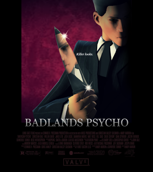 Badlands Psycho. Made using SFM and Photoshop.