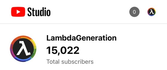 The LambdaGen YouTube channel reached 15K subscribers! Thank you all so much for watching. It’s always an honor to be making videos for you all and seeing people enjoy these videos means a lot to me. 
