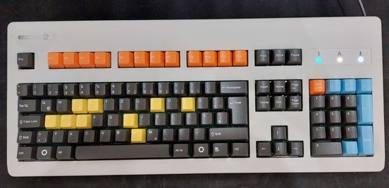 My keyboard. Still have to replace the cherry logo with the aperture logo but here we are.
G80-3000 case, custom pcb, custom keycaps, boba  u4 silent tactile switches, custom firmware
More about the specs here: https://github.com/StefanH-AT/ApertureKeyboard