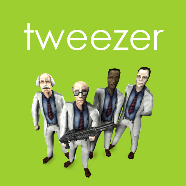 Recreating album covers but with Half-Life (Part 1) (Weezer's Pinkerton and Green Album)
