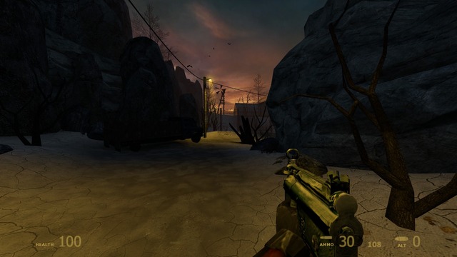 Half-Life 2: Pathway Through Ravenholm with Beta Aesthetic