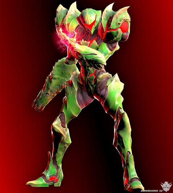 Metroid Suit Samus aka the watermelon suit
