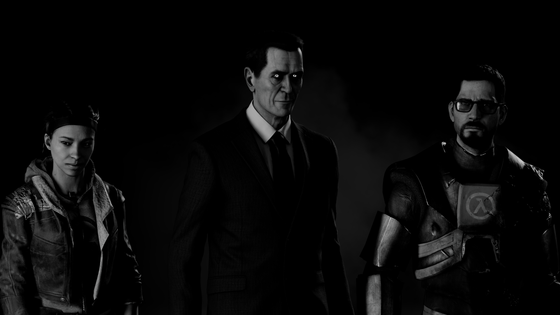 Some moody portraits of the Half Life main trio.