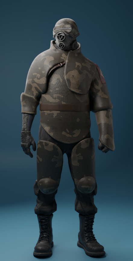 [Blender] Combine Rhino Soldier Recreation