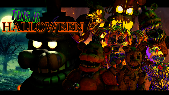 Thumbnail for my Five Nights at Freddy's Halloween animated music video