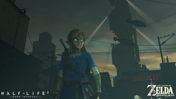 Well introducing Half-Life 2: The Legend of Zelda: Breath of the Wild - Dark Interval! https://twitter.com/001American/status/1592013098453716997?s=20&t=Gr0nHOSiLk0OhLivPIloNw

Assets used: Dark Interval's terminal map, actual BotW Link model ported to Source. 

#crossover #HalfLife 