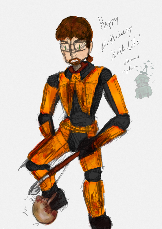 haaaappy birthday to half life and opposing force! managed to get this done today which is something at least! there’s been lots of changes round these parts since i vanished so uh that’s cool! i just celebrated my own birthday last week so yeah that’s super neat :) anyways nice seein you guys again and ill probably be hanging around more soon 