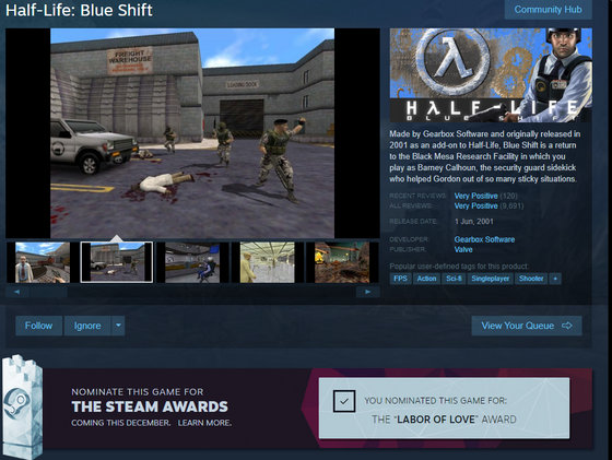 #BLUESHIFTSWEEP GO VOTE BLUE SHIFT FOR THE LABOR OF LOVE AWARD ON STEAM NOW!
