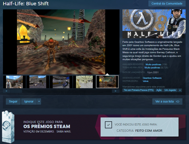 The Game of the Year made with love is Blue Shift!!! JOIN US!!! #blueshiftsweep 
