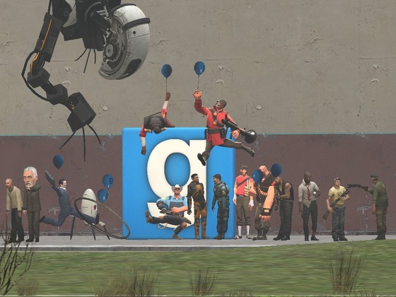 Happy late 16 birthday to Garry's Mod! (i found out that gmod birthday was yesterday and this render took me 3 hours so i spent 3 hours for almost nothing lul)