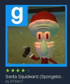 hey guys I'm santa squidward on gmod I mean half life