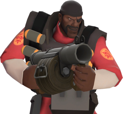the emblem for demoman in game is different in meet the demoman