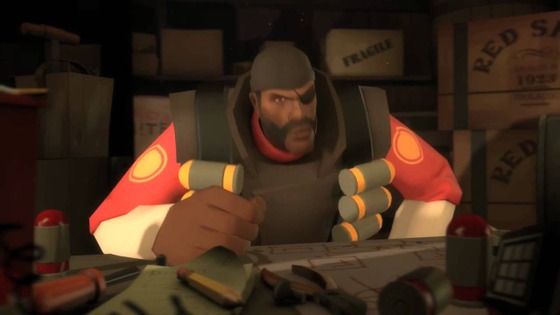 the emblem for demoman in game is different in meet the demoman