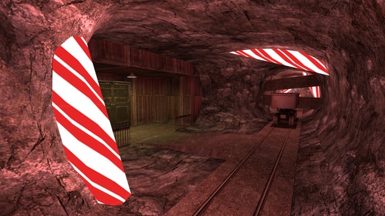 More shots of the candy cane mine for my gmod Christmas map