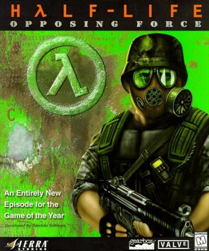 Adrian's body and the MP5 on the cover of opposing force are edited pictures of the ingame models
wanna know how I can tell?

the gun clips into his fucking arm.