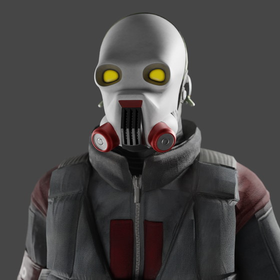 [Blender]
somewhat finished elite metrocop mask model