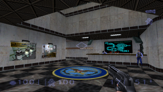 half-life: blue shift but its on ps2
 
mod by supadupaplex

link: https://www.moddb.com/mods/half-life-blue-shift-playstation-2-mod

EDIT: merry crustmas and happy new year 