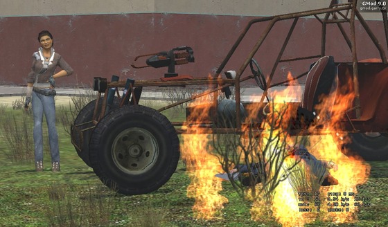 Alyx kills the G-Man using a buggy!

Happy New Year all! if you noticed the GMod 9 logo, and wondering why, thats because i decided to play gmod 9 instead of latest gmod this year for fun ;)
