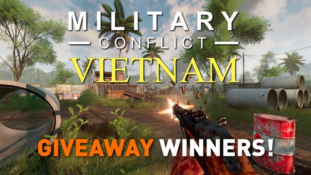 Congrats to the winners of our Military Conflict: Vietnam giveaway! 🎁 

@mikoseru 
@mewhenthe
@bigpalooka
@pro-boy
@redzombie18

If you are interested in Military Conflict: Vietnam but were not lucky this time - you can still purchase the game from Steam 
store.steampowered.com/app/10121…

Thanks again to the @Dustfade team for making this possible and sponsoring our hosting costs this month ❤️

Winners - We will contact you via your account email. Note: If your email is invalid your prize will be rerolled.