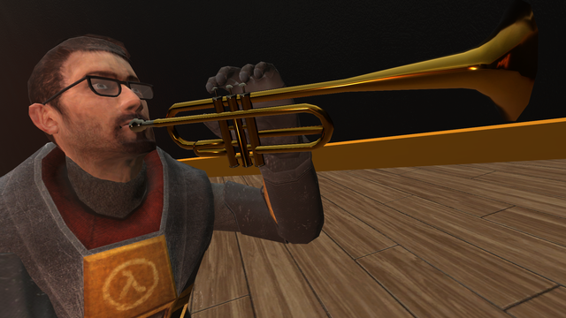 nothing much to see here. just trumpet freeman